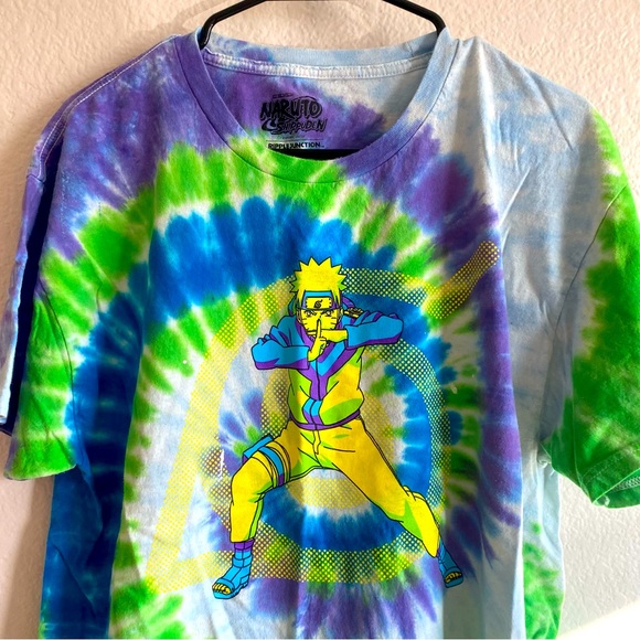 Ripple Junction | Shirts | Large Naruto Tie Dye Tshirt | Poshmark